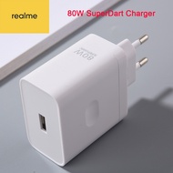 Realme Charger 80W USB Fast SuperDart Charger Adapter 1M USB Type C Cable For Realme GT NEO 2 3 Q5 P