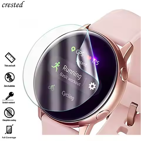 2Pc Screen Protector For Samsung Galaxy watch active2 strap 3D HD Ultra-thin Full (not glass) Galaxy