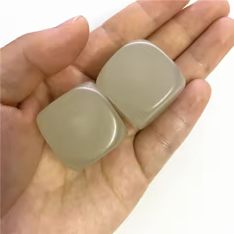2Pieces 25mm D6 Luminous Blank Dice With Round Corner For Board Games Dices