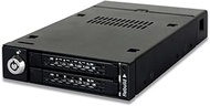 ICY Dock MB992SKR B Toug HARMOR Dual Bay RAID SATA SSD 6.4 cm (2.5 Inches) to 8.9 cm (3.5 inch Mobil