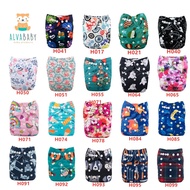 ALVA Baby Cloth Diapers Washable Reusable Real Cloth Pocket Nappy Diaper Only【No Insert】For 3-15kg/6