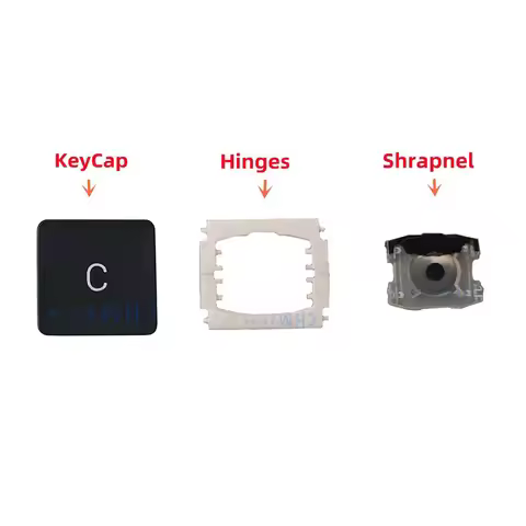 Replacement Individual C KeyCap Hinges and Shrapnel are Applicable for MacBook Pro A1534(2017)A1706 