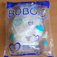 -T3RI4RI4- Balon PVC 20 inch transparant BOBO Biru Stretch 1 pack isi