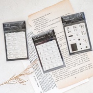 手帳 / 時間 / 詞語 - 透明水晶印章