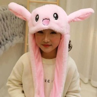Cute moving bunny ears hat with 2 ears