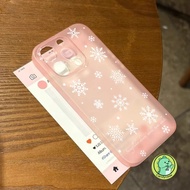 Snowflake Matte Casing For Samsung Galaxy S26 S25 Edge S24 S22 S23 S21 Plus Ultra FE + M34 M32 A32 A