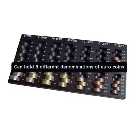 New 1pcs Convenient Black European Storage Box Universal Coin Dispenser Pocket Organiser Box Plastic