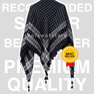 Habib Turban Adult Head Turban/ Hajj Turban/ Tassel Turban Cover Scarf White Head Turban/ Black Head