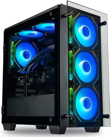 Stratos Micro Rtx 5090, Ryzen 7 9800X3D, 96Gb Ddr5 Ram, 4Tb Nvme Ssd, Gaming Desktop Pc W/ Windows 1