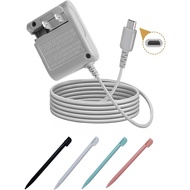 Kit Pengecas DS Lite Serasi dengan Penyesuai Palam Dinding DS Lite 100-240V dengan 4 Pen Stylus untu