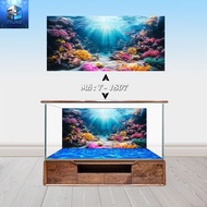 3D painting for Trung aquarium 3D coral painting 3-layer anti-fading Decal with pre-adhesive