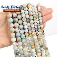 Natural Stone Craft Materials amazonite Natural Round Quartz 4mm 6mm 8mm 10mm Stones