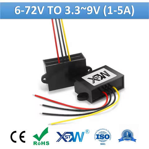 DC to DC 6-72v 12v 24v 36v 48v 60v to 3.3v 3.7v 4.2v 6v 7.5v 9v Step Down Module Power Converter 1A 
