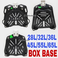 Universal Box Aluminum Alloy Box Base Tapak Monorack 28L/32L/36L/45L/55L/65L Steel Plate Motor Duke 
