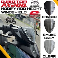 WINDSHIELD QJMOTOR AX200S AX 200S AX 200 S INCREASE HEIGHT MODIFIED WINDSHIELD MODIFIED MODIFY ACCES