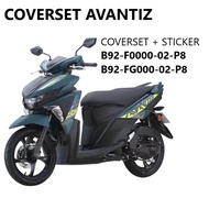 Yamaha Avantiz Coverset Body Sticker Blue Grey / Red Black Complete Set Cover set Original HLY MNM3 