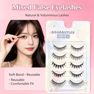 3d Soft Mink Hair False Eyelashes Fluffy Lashes Makeup Natural Strip Extesnion Lashes I3t8