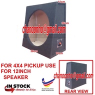 12'' (For 4X4 Pickup Rear Seat Use) 1 Hole Single Carpet Sub Woofer Speaker Hot Box Mixture 6' and 4' Thickness Plywood