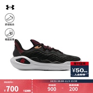 安德玛（UNDERARMOUR）库里CURRY 11 DC男女情侣运动篮球鞋3026616 黑色001 43
