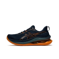 ASICS Gel Kinsei Max comfortable and simple fabric low cut running shoes for men, blue orange 8EPT