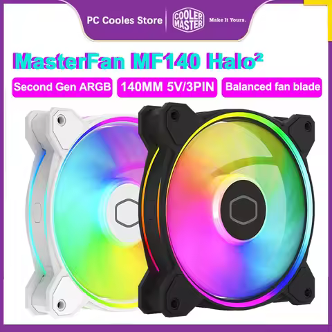 Cooler Master MF140 HALO Ⅱ 140MM Case Cooling Fan Second Generation 5V 3PIN ARGB Quiet Fan CPU Coole