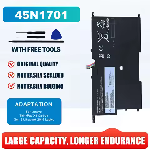 00HW003 00HW002 SB10F46440 SB10F46441 45N1701 45N1702 45N1703 Battery for Lenovo ThinkPad X1 Carbon