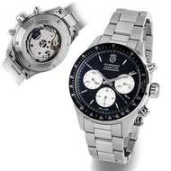 佐敦門市 現貨 100% 全新 Steinhart 103-1368 Ocean One Vintage Chronograph II black 計時 Chronograph Automatic 黑