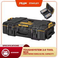 DEWALT TOUGHSYSTEM 2.0 Tool Box DWST08165 with 50KG Capacity &amp; 22.15L Internal Volume