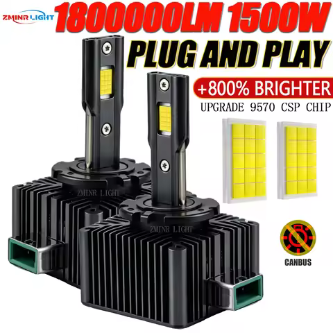 D1S D3S D2S D4S D8S LED Bulb Car Headlight CANBUS 1800000LM Super Bright Light 1:1 Direct Replacemen