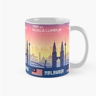 Souvenir Mug Kuala Lumpur Malaysia travel poster Coffee Mug