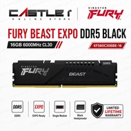 Kingston FURY Beast EXPO DDR5 8GB 16GB 32GB 6000MHz CL30 Black Desktop Gaming RAM