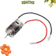 KEATHS RC Brushed Motor, Low Noise High Torsion Brushed RC Motor, Durable 390 28T Stainless Steel RC