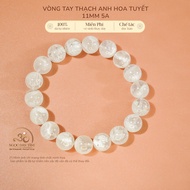 Jade Dan Tam - Snowflake Quartz Bracelet 11mm 5A - Metal Element & Water Element