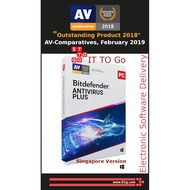 Bitdefender Antivirus Plus 2025 (1 Year 3 Windows PCs) Product Key Only (No Box No CD Electronic Sof