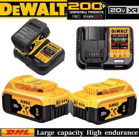 Original DEWALT battery 20V/6AH rechargeable lithium-ion battery， DCB115， DCB118,，Dewalt tool batter