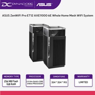 ASUS ZenWiFi Pro ET12 AXE11000 6E Whole Home Mesh WiFi System Router - 2-Pack