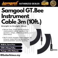 Samgool GT.Bee Instrument Cable 3m (10ft) – Straight to Straight / Straight to Angled – Black