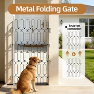 Pet Fence Metal Retractable Cat Door Fence Children Household Stair Protection Fence Dog Fence
