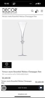 Versace meets Rosenthal Medusa Champagne flute