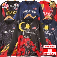 MU JERSEY MALAYSIA DEWASA LENGAN PANJANG / LONG SLEEVES JERSEY / BAJU MALAYSIA LENGAN PANJANG / UNIS