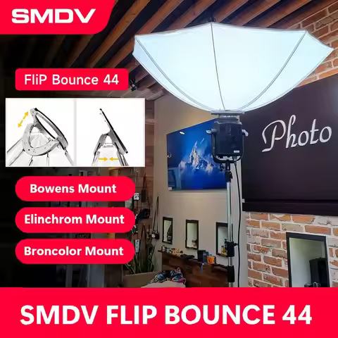 SMDV 110cm SPEEDBOX FLIP BOUNCE 44 Quickly Release Reflective Softbox for Bowens Elinchrom Mount Bro