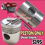 S195 Piston seher Mesin pengerak diesel S195 12Pk Dongfeng s 195