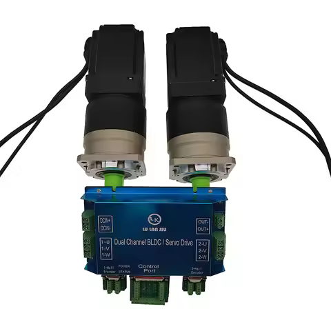 Intelligent brushless DC dual channel motor controller with planetary gear Brushless motor