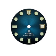 Mặt số đồng hồ 28.5Mm Mạnh Mẽ Màu Xanh Lá Cây đồng hồ dạ quang Phụ Kiện Cho Rùa Ganso Skx007 Nh35/Nh