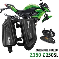 For Z250 Z250SL motorcycle modified side bag waterproof triangle side bag hard shell bag z250 z250sl