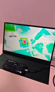 ☎️55663318、 (170)陳列貨品、可攜式顯示器、17.3吋 IPS HDR 1920x1080/ USB-C 顯示器,雙喇叭電腦顯示器、只限Type-C輸入 、實物圖片(淨機/跟皮套)(只機