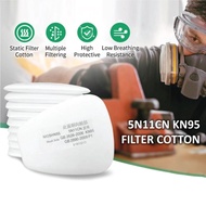 (10 PCS) 5N11CN Filter Cotton KN95 Gas Mask Replacement Particulate Respirator Filter Cotton Replace