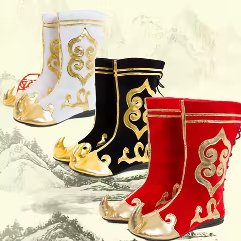 chinese mongolian boots sun wu kong cosplay shoes monkey king shoes swordsman knight cosplay minorit