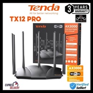 TENDA TX12 PRO AX3000 DUAL BAND GIGABIT WI FI ROUTER