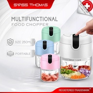 (NEW OFFER) Swiss Thomas 250ml Mini Blender Garlic Chopper Electric Food Chopper Processor Grinder